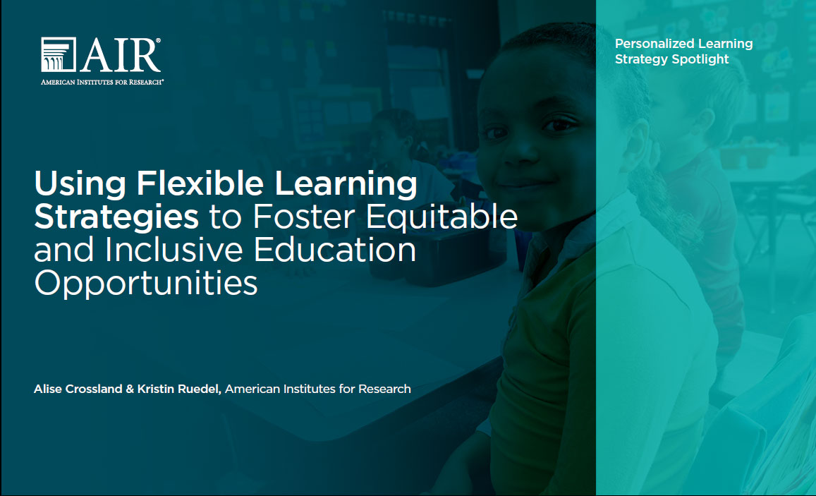 Image of personalized learning flexible strategies cover