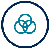 Image of icon showing interlocking circles