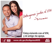HIV Public Service Announcement image in Spanish
