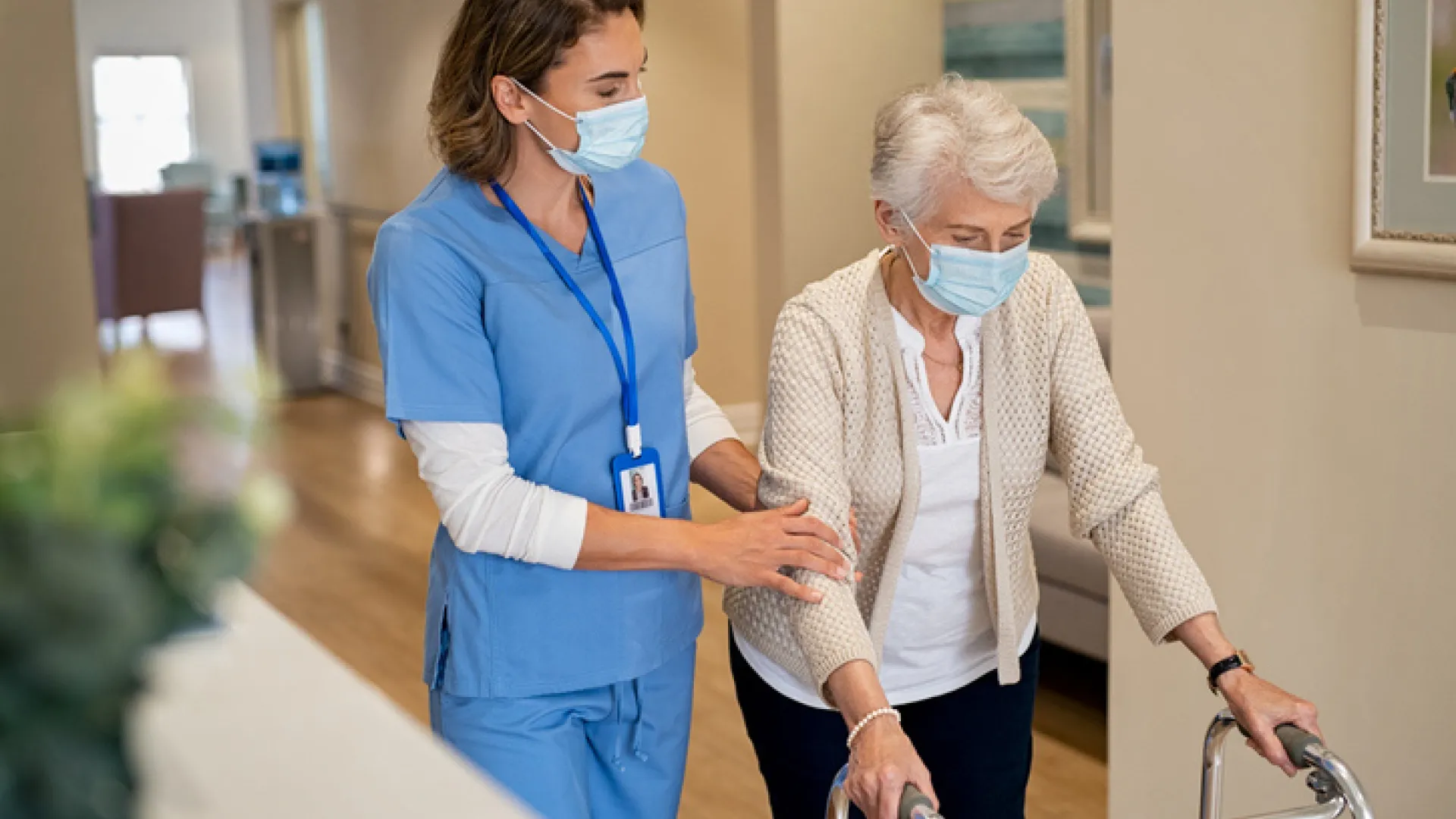 Nurse and patient