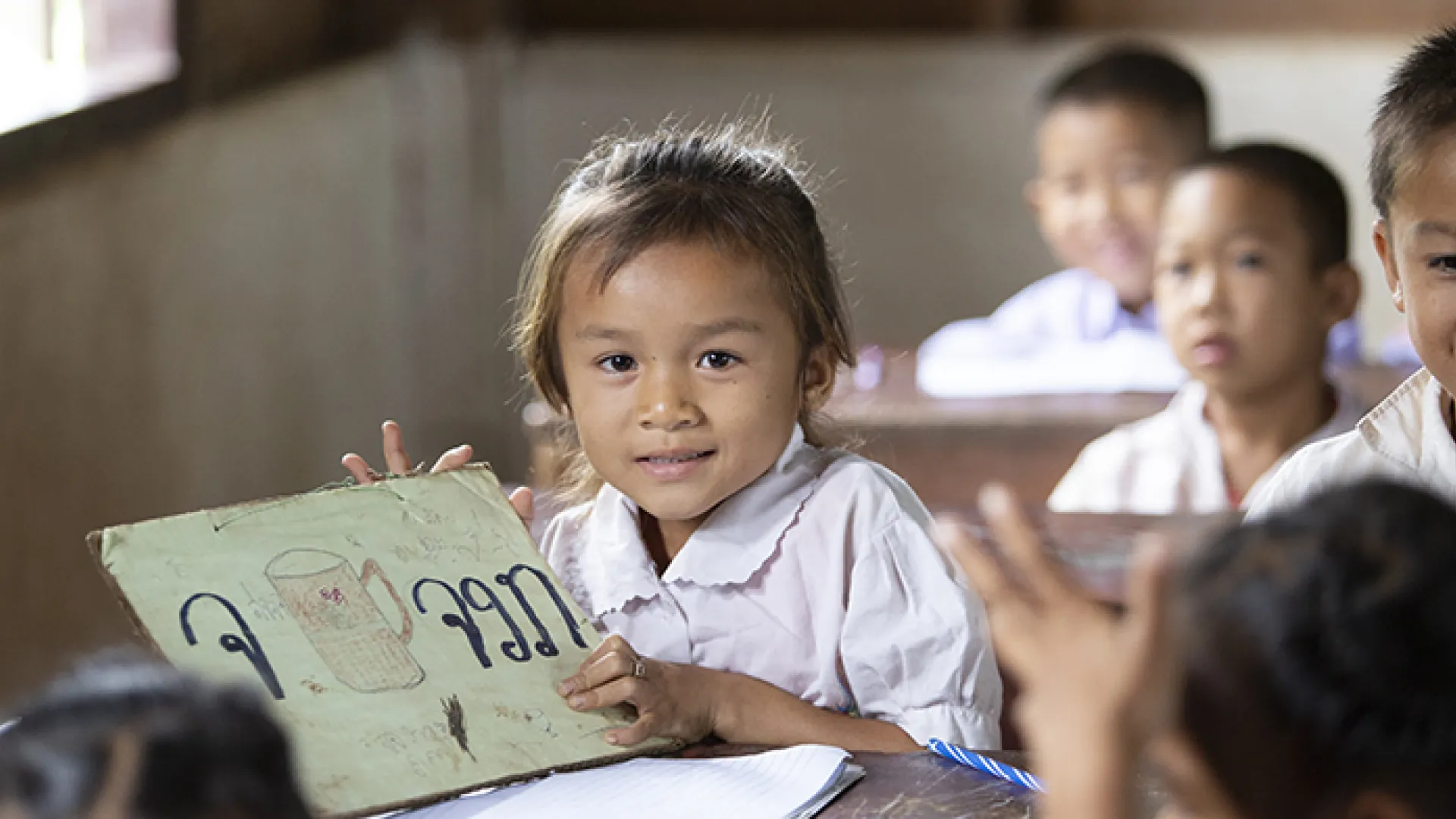 Lao girl in classroom