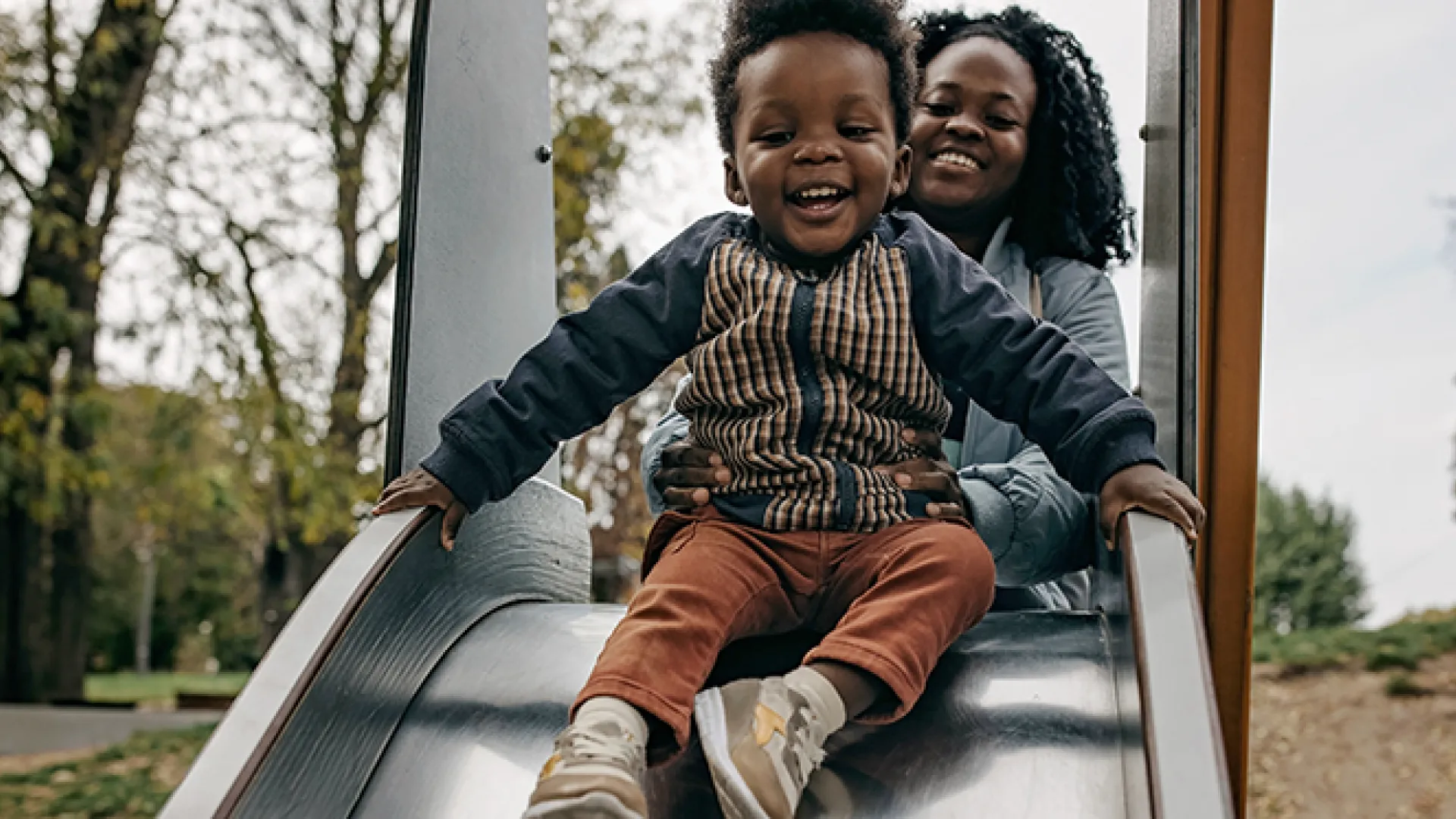 We have fun together, mother and son