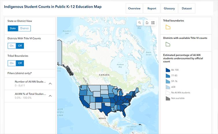 Indigenous Students Count map screenshot
