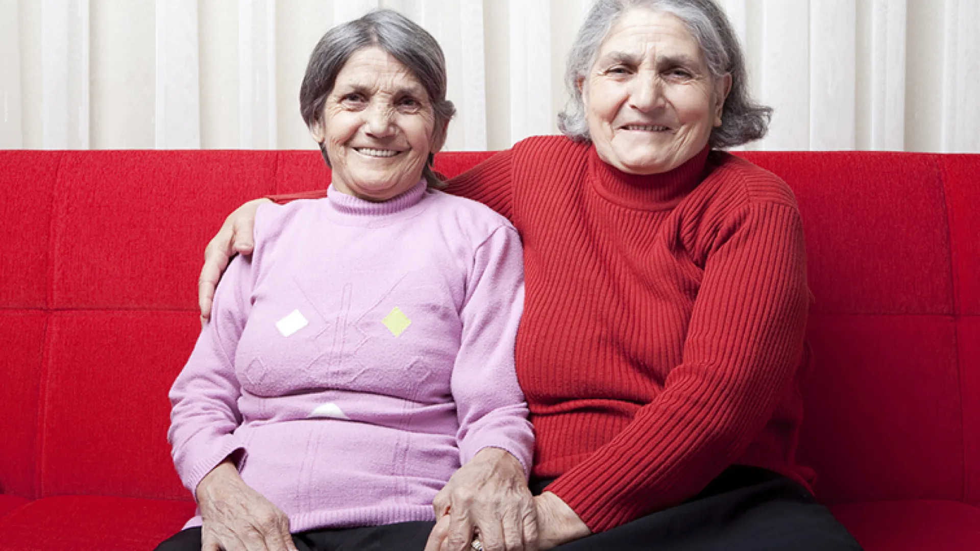 Two older women who are sisters