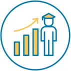 icon showing growth of data