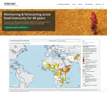 FEWS NET screenshot