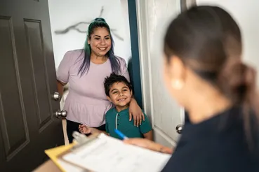Social worker visit