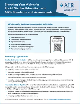 Elevating Your Vision for Social Studies Education with AIR’s Standards and Assessments