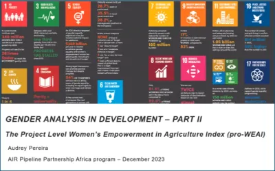 Gender analysis webinar screenshot