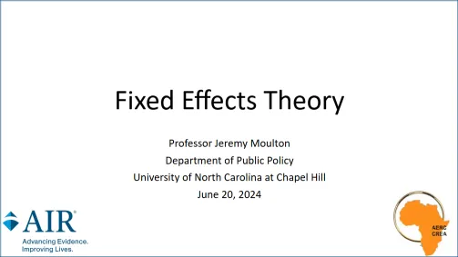 Fixed effects webinar screenshot