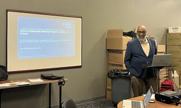 Joe Williams at the DERP Community Forum, 2025