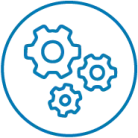 icon showing gears