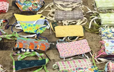 Image of colorful masks