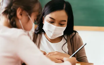 Image of student wearing a mask