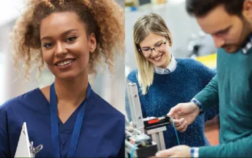 Young working people