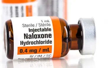 Bottle of naloxone