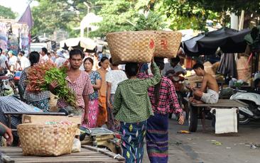 Marketplace in Myanmar