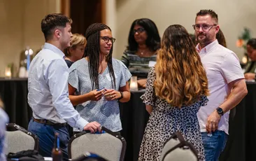 FNSI educators at a networking event