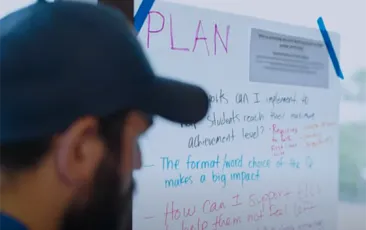 LBNSI teacher with Planning Chart