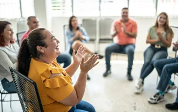 Adults in a community group
