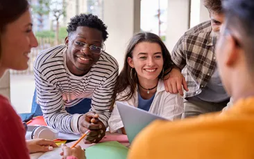 Group of diverse young professionals