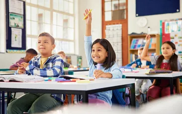 Elementary EL students in classroom