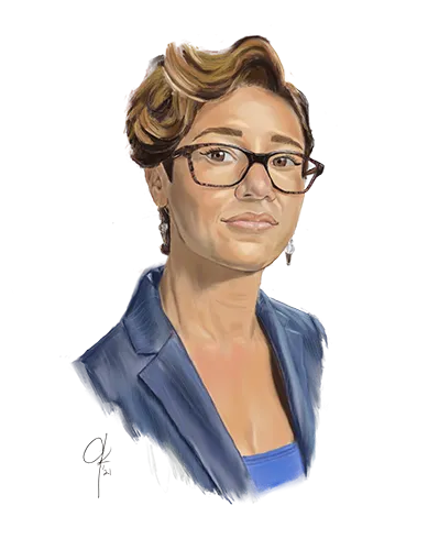 Illustration of Amanda Latimore