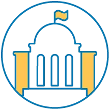 Icon depicting a capitol building