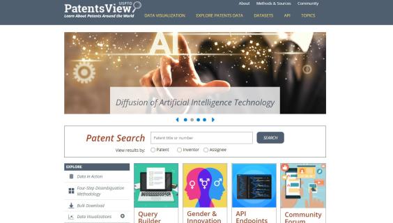 Image of patentsview.org