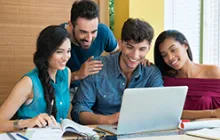 Image of group of college-age English learners