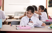 Children learning India