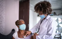 Doctor with patient 