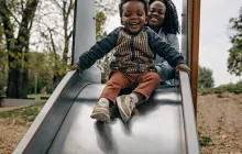 We have fun together, mother and son