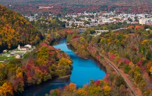 Colorful fall in Appalachian Mountains, Pennsylvania