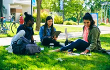 Diverse Group of College Students on Campus