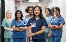 Nurses in hallway