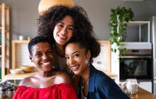 Three generations of African American women