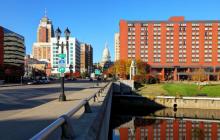 photograph of downtown Lansing, Michigan