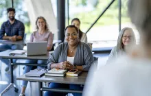 Adult education classroom