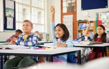 Elementary EL students in classroom