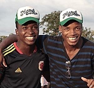 Smiling men in Africa