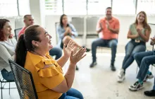 Adults in a community group